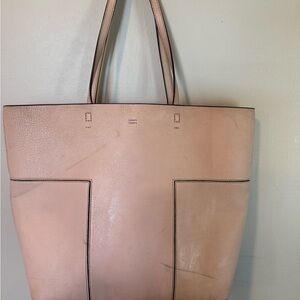 Tory Burch Blush Pink Block T Tote Bag